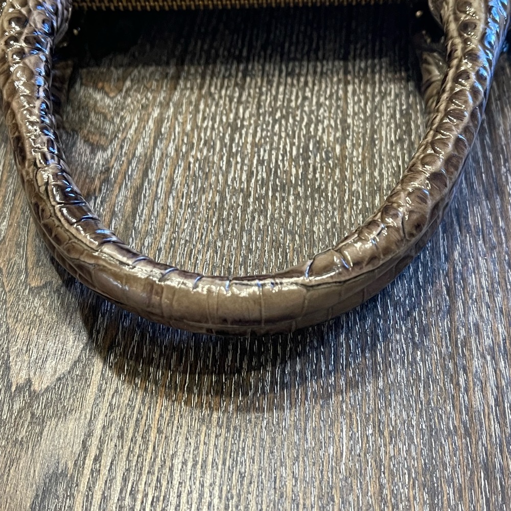 Brahmin Brown Embossed Leather Handbag - Picture 9 of 15
